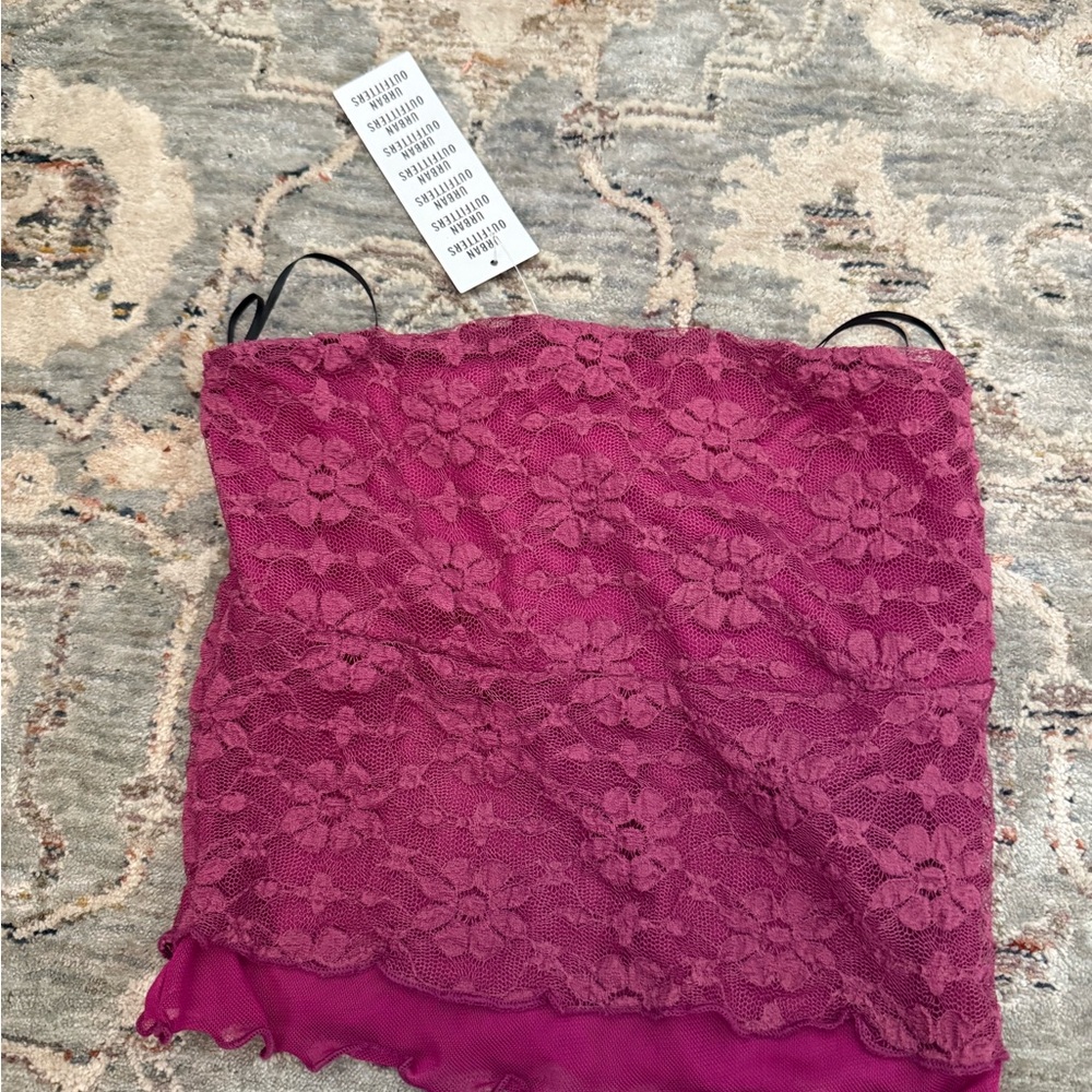 Urban Outfitters Violet Lace Tube Top